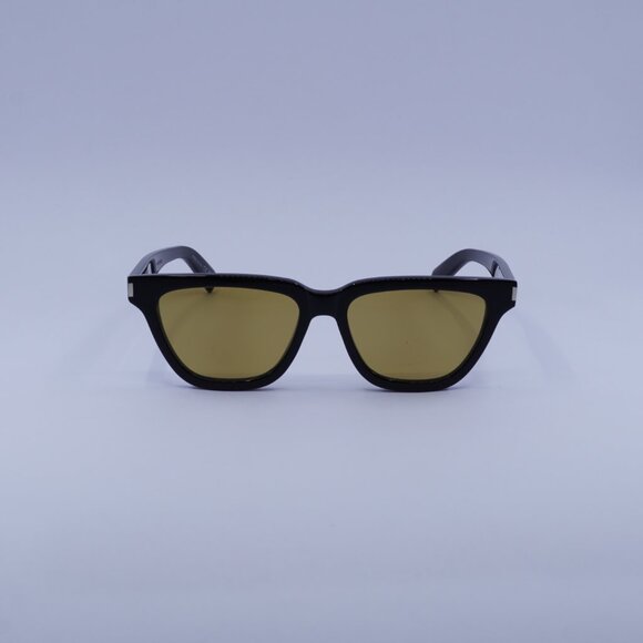 Saint Laurent SL462SULPICE 009 Sunglasses Black Cat Eye Frame, Yellow Lenses - Picture 4 of 13
